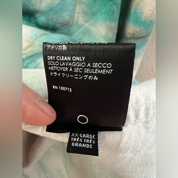 New AMIRI Men's Watercolor Plaid Button Down Shirt - Picture 11 of 11